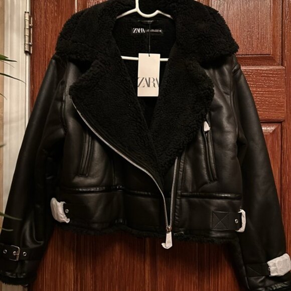 ZARA DOUBLE-SIDED BELTED JACKET - Picture 14 of 16